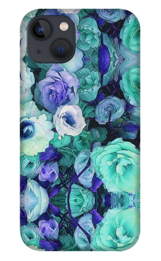 Aqua Flower Kaleidoscope - Phone Case