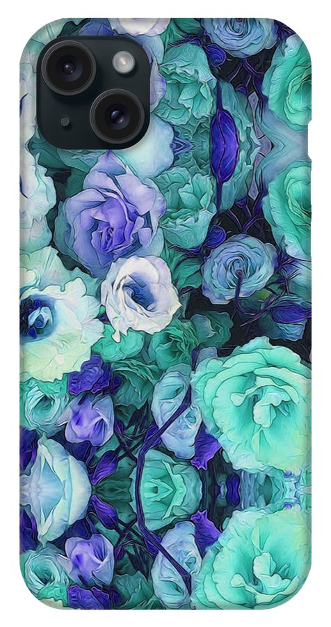 Aqua Flower Kaleidoscope - Phone Case