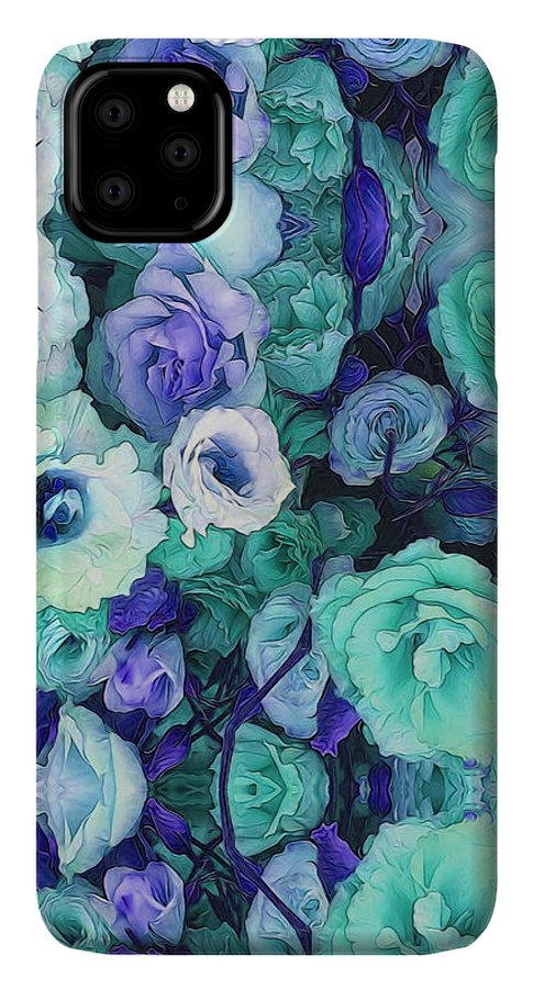 Aqua Flower Kaleidoscope - Phone Case