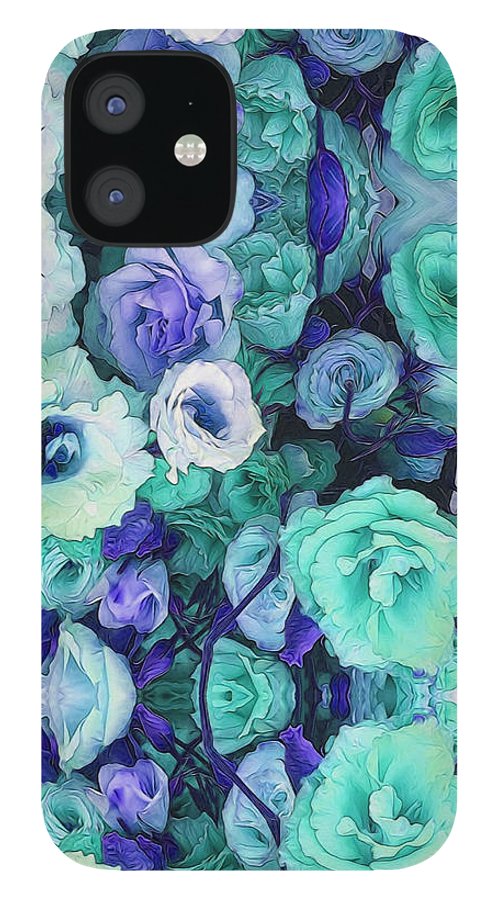 Aqua Flower Kaleidoscope - Phone Case