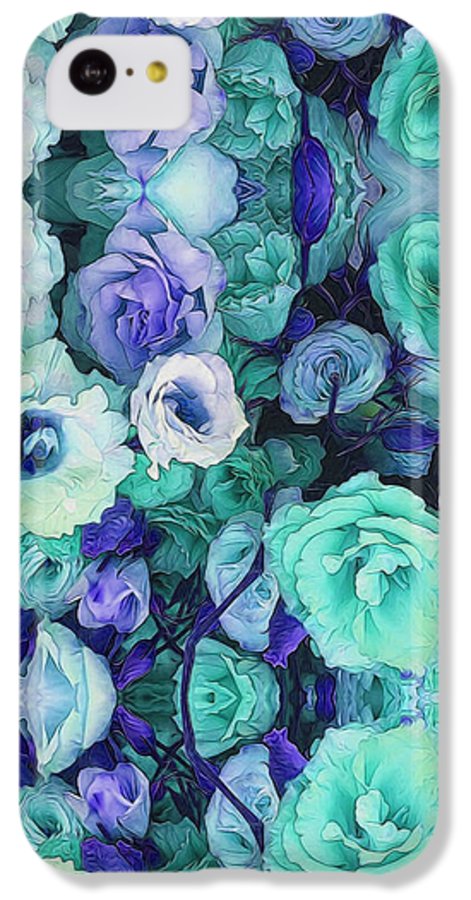 Aqua Flower Kaleidoscope - Phone Case