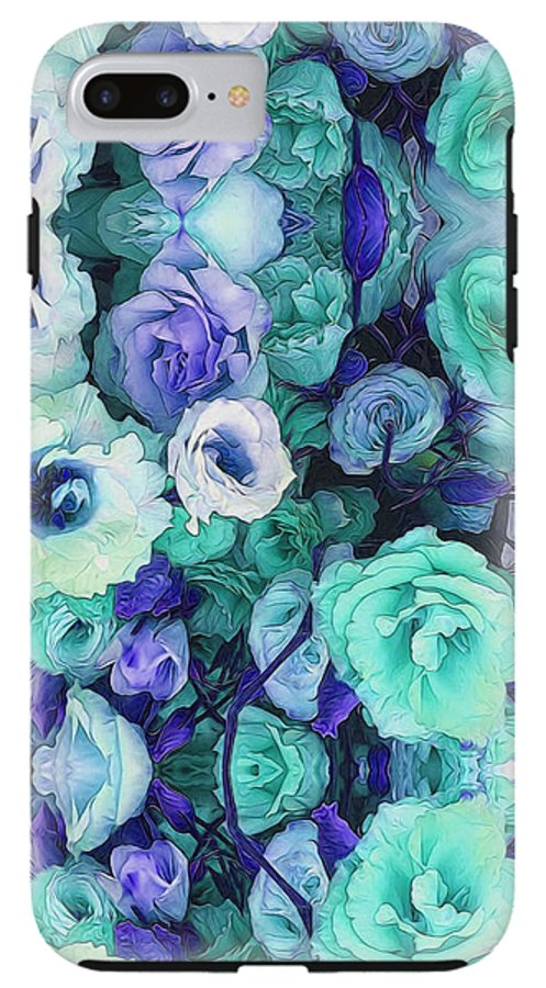 Aqua Flower Kaleidoscope - Phone Case