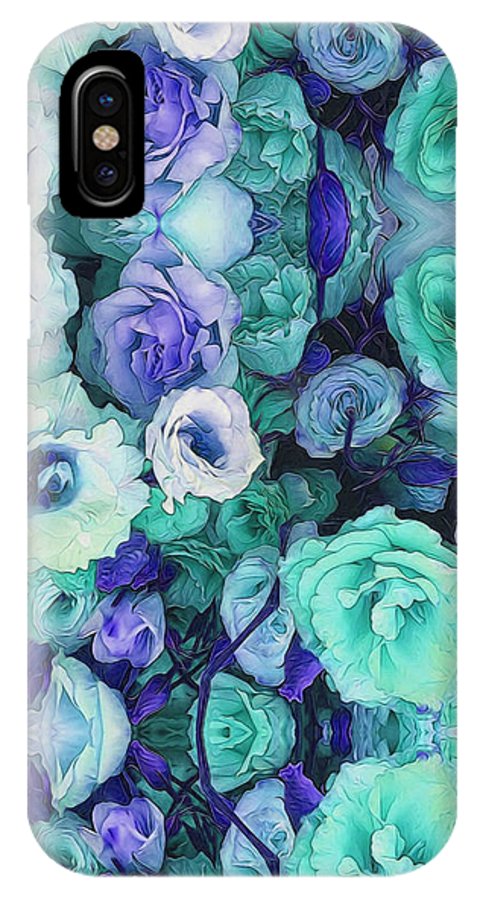 Aqua Flower Kaleidoscope - Phone Case