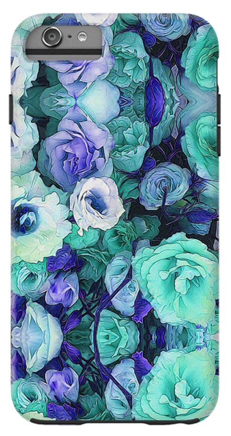 Aqua Flower Kaleidoscope - Phone Case