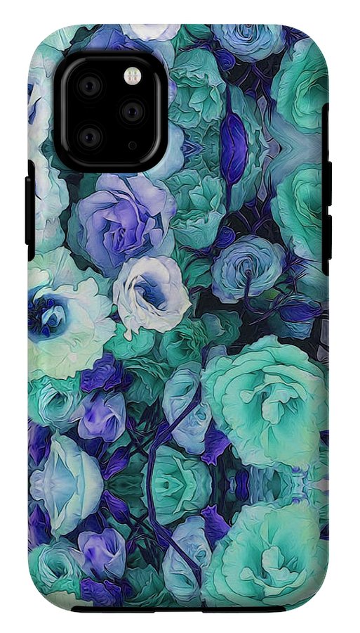 Aqua Flower Kaleidoscope - Phone Case