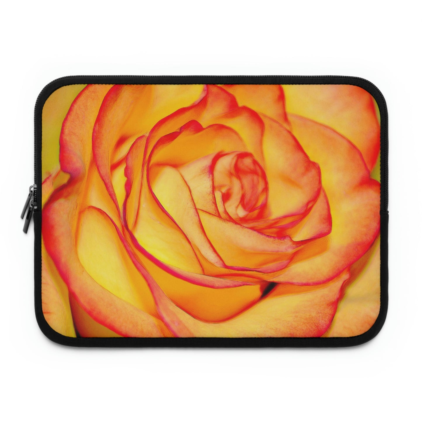 Bright Orange Rose Laptop Sleeve