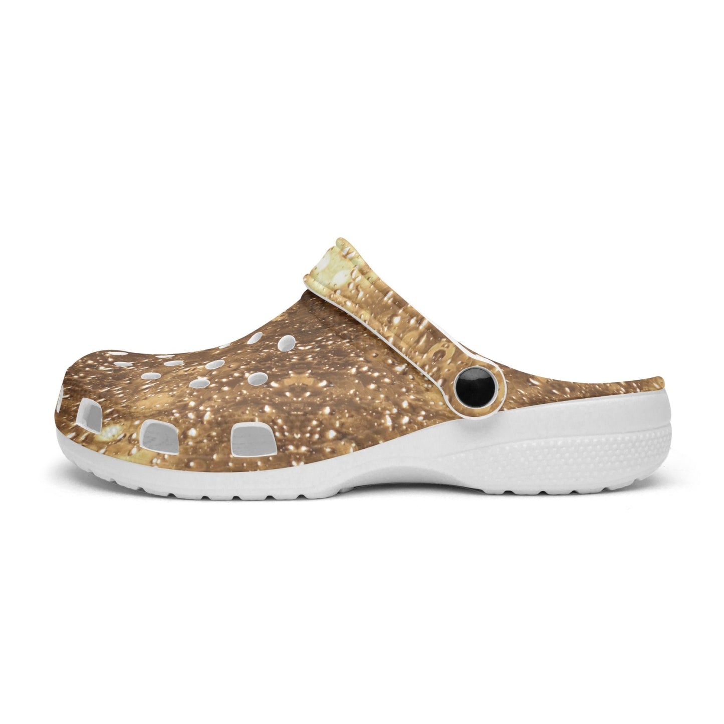 Gold Disco Kaleidoscope 413. All Over Printed Clogs