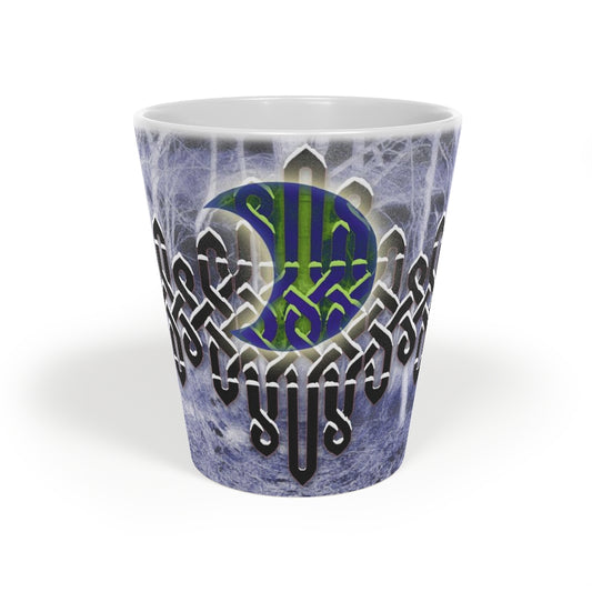 Celtic Midnight Blues Latte Mug, 12oz