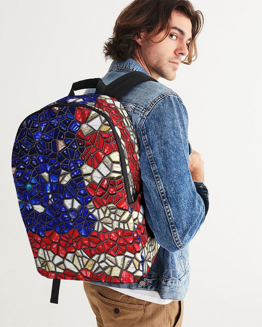 American Flag Mosaic Large Backpack