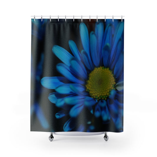Blue Daisy Shower Curtains