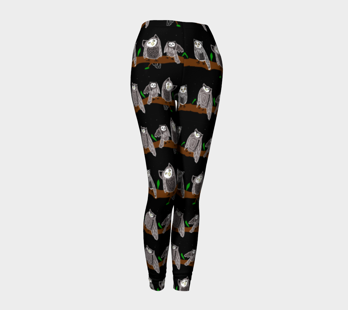 Cute Owls Pattern Leggings