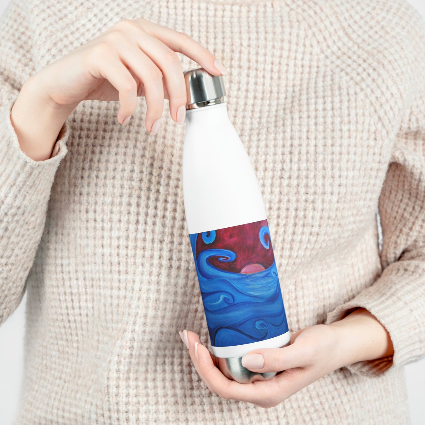 Blown Ocean Waves 20oz Insulated Bottle