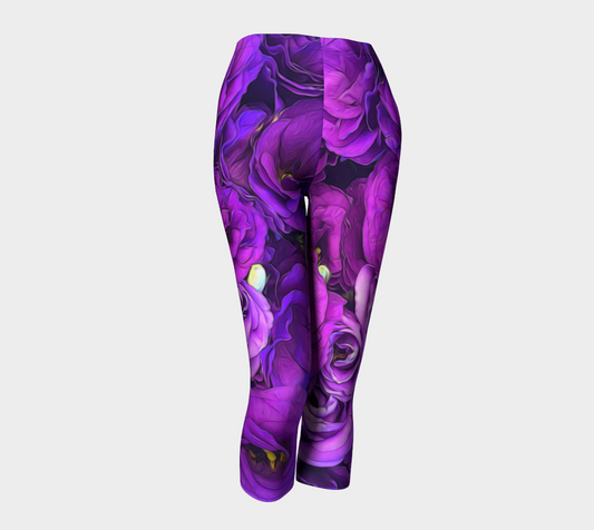 Purple Lisianthus Flowers Capris