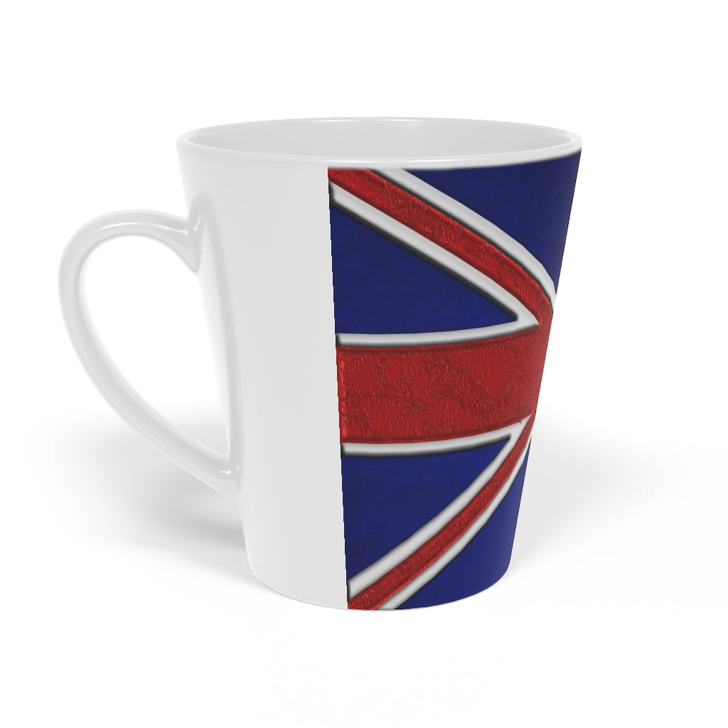 British Flag Latte Mug, 12oz