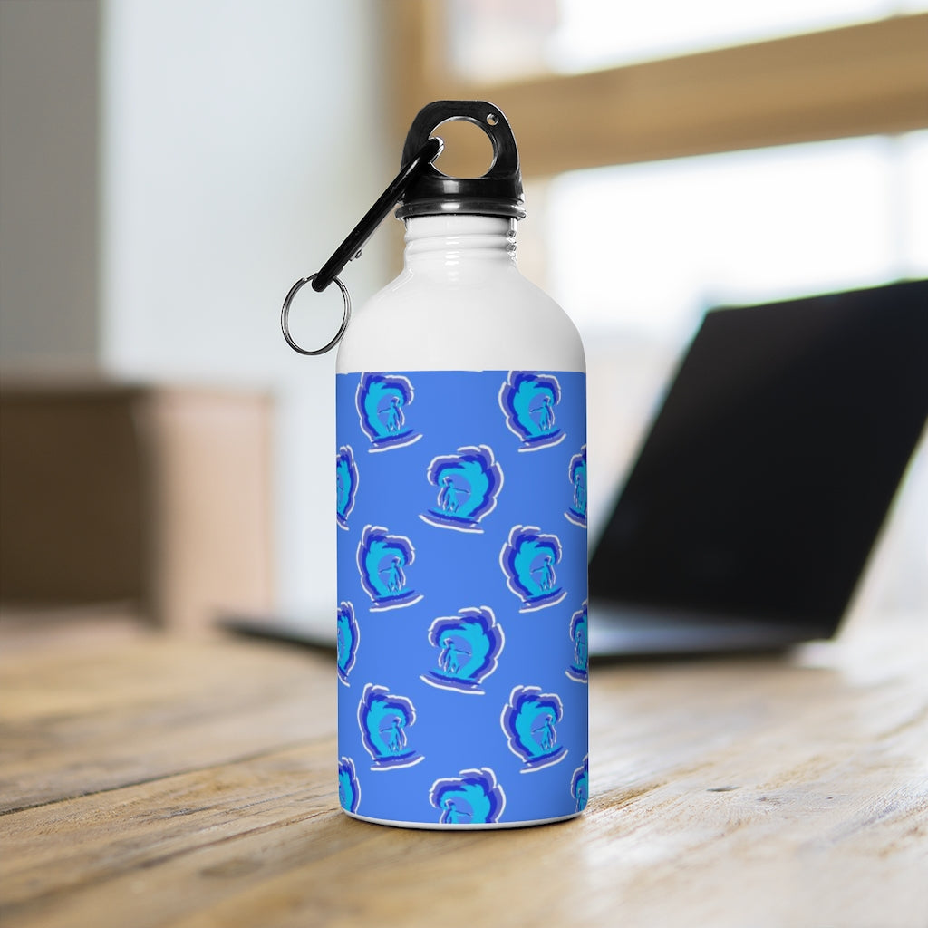 Surfer Pattern Stainless Steel Water Bottle