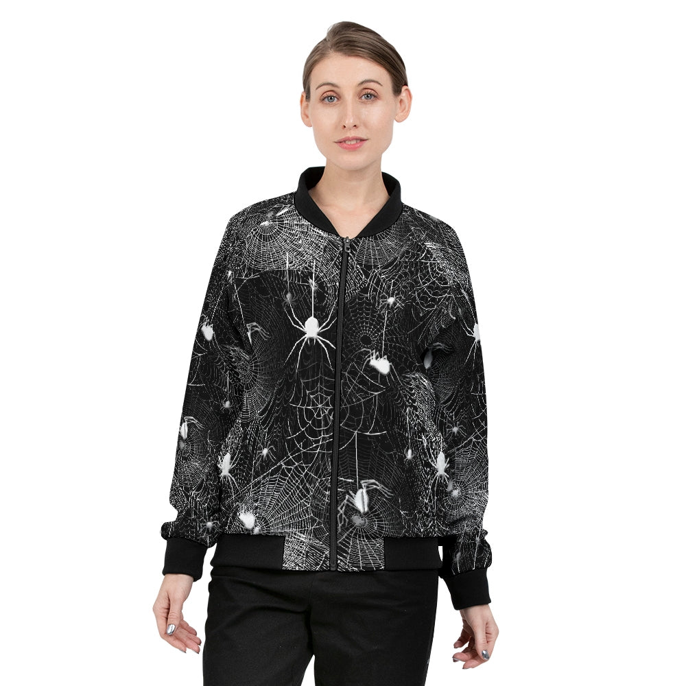 Spider Webs Women's Bomber Jacket