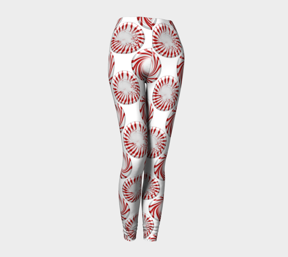 Peppermint Candy Dots Leggings