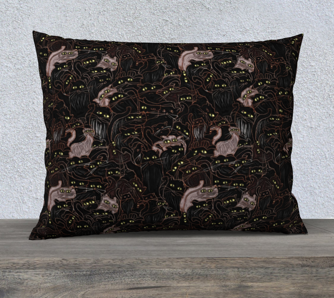 Black Cats Pillow Case