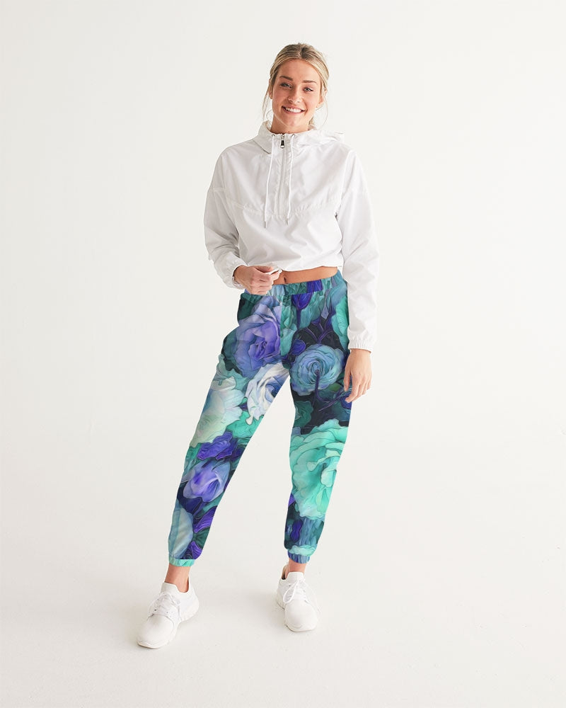 Aqua Flowers Women's Track Pants