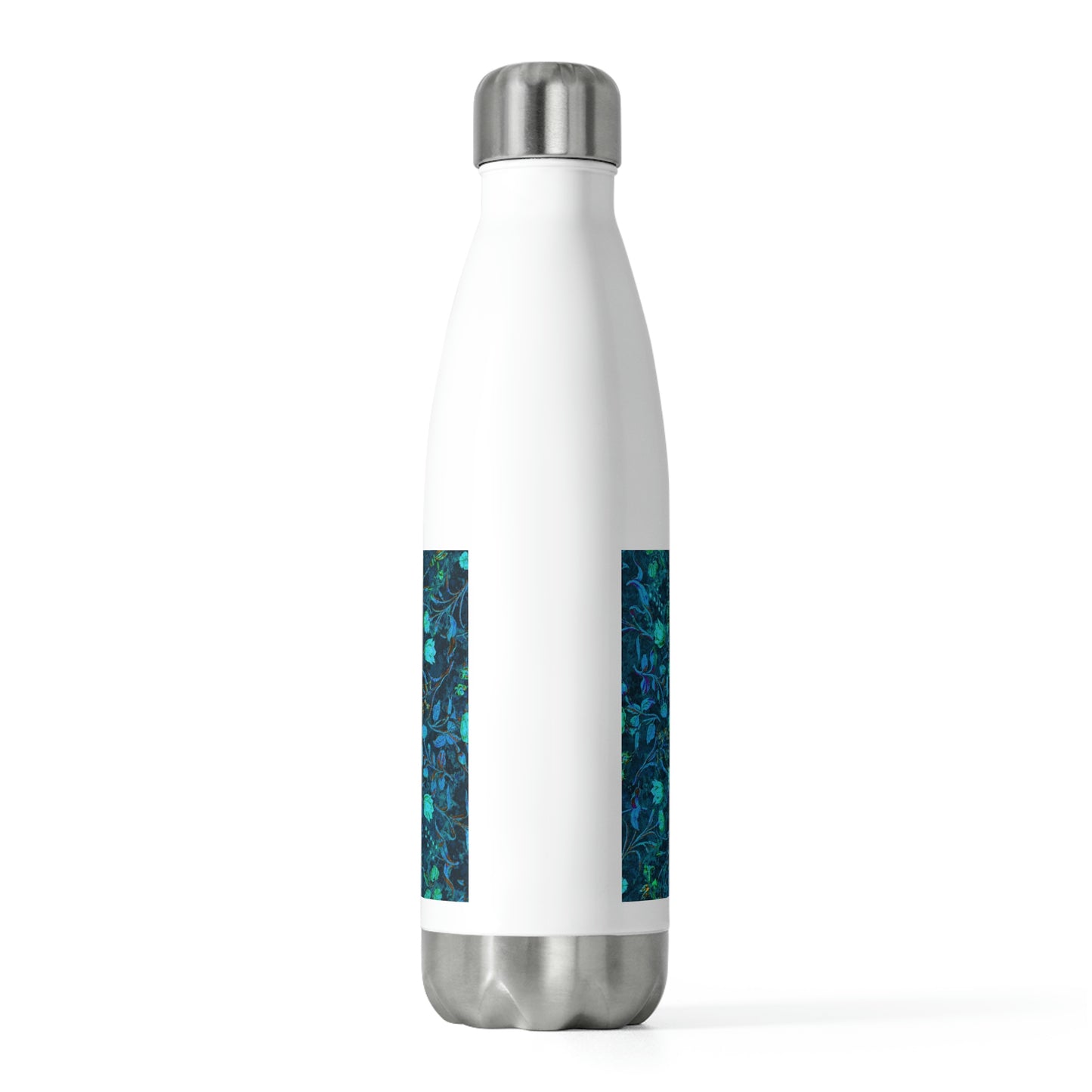 Blue Green Medieval Flowers 20oz Insulated Bottle