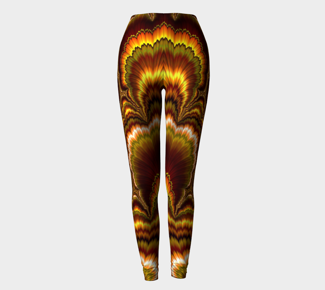 Turkey Feather Fractal Leggings