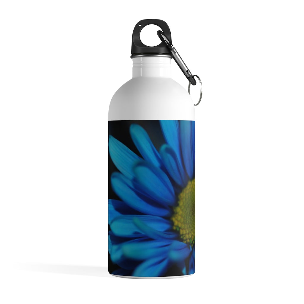 Blue Daisy Stainless Steel Water Bottle