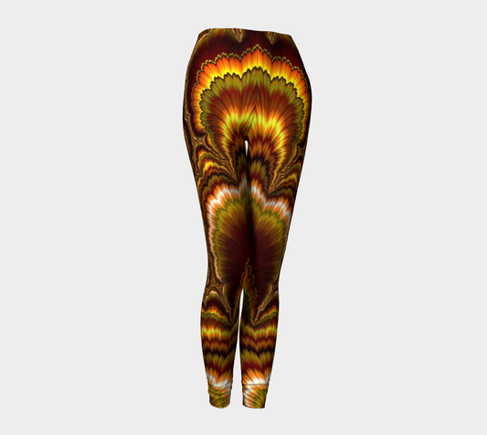 Turkey Feather Fractal Leggings