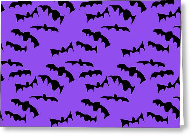 Bats Pattern - Greeting Card