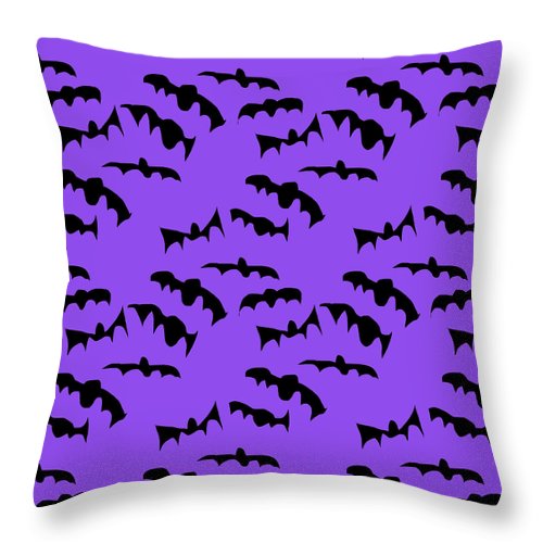 Bats Pattern - Throw Pillow