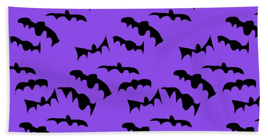Bats Pattern - Bath Towel