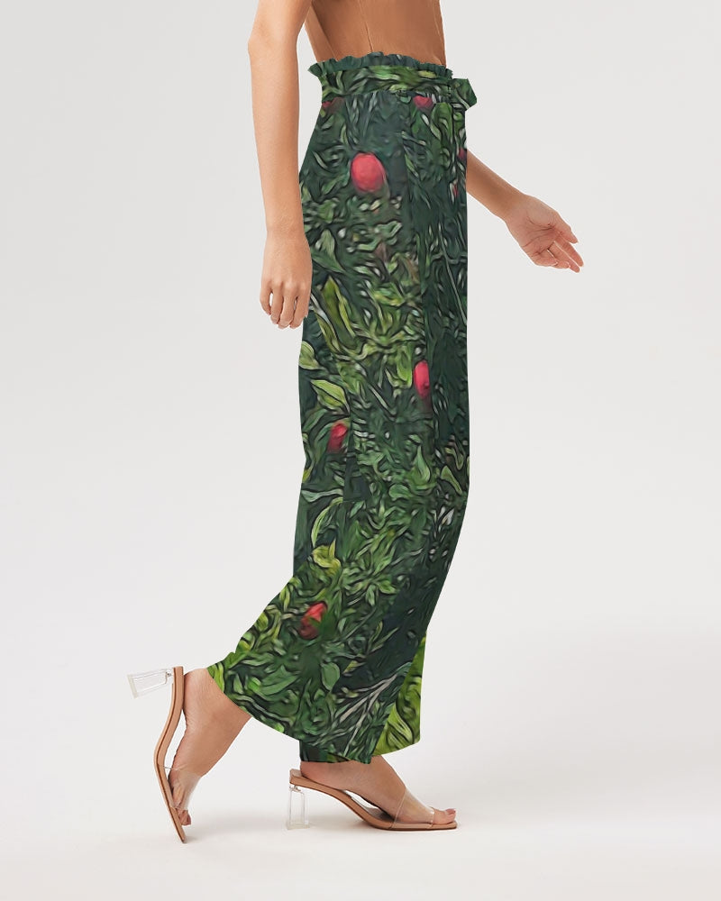 Apple Tree Close Up Women's High-Rise Wide Leg Pants