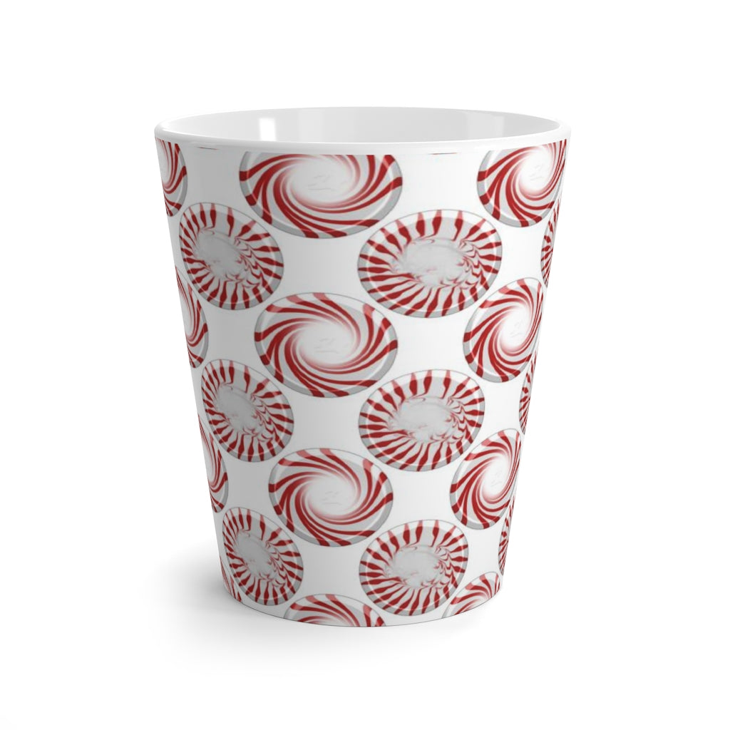Peppermint Candy Dots Latte mug