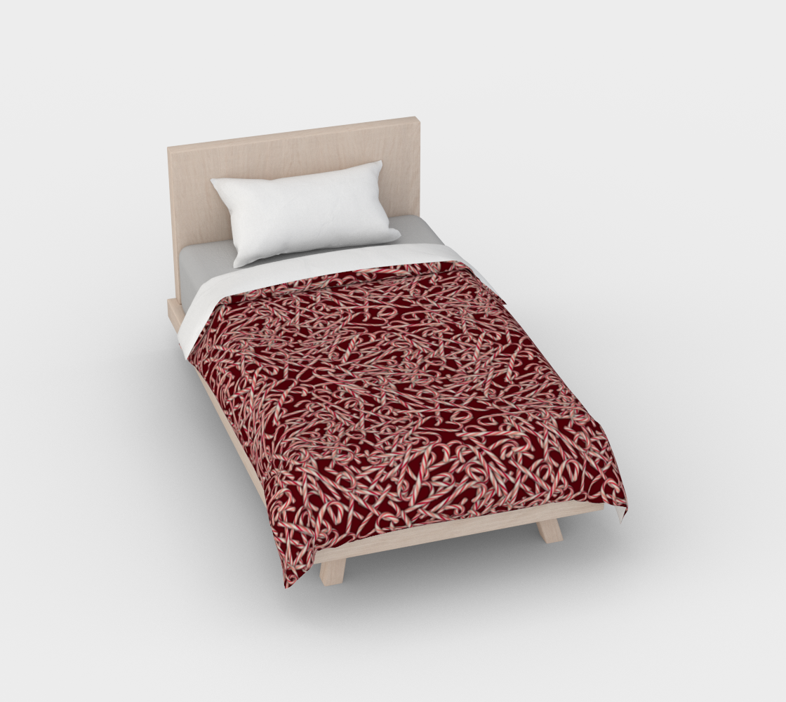 Candy Cane Pattern Duvet Cover