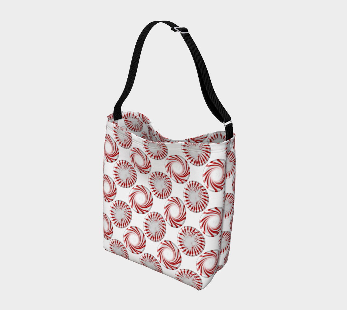 Peppermint Candy Dots Day Tote