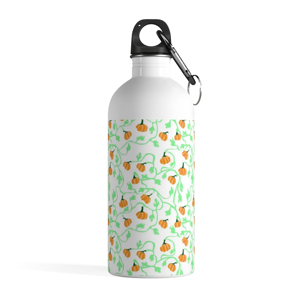 Pumpkin and Vines Stainless Steel Water Bottle