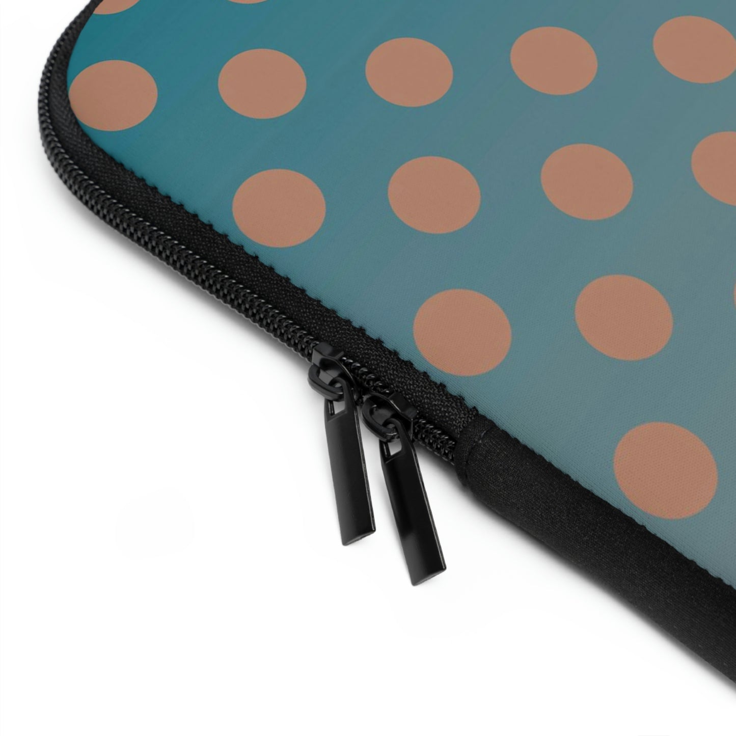 Denim and Brown Polkadots Laptop Sleeve