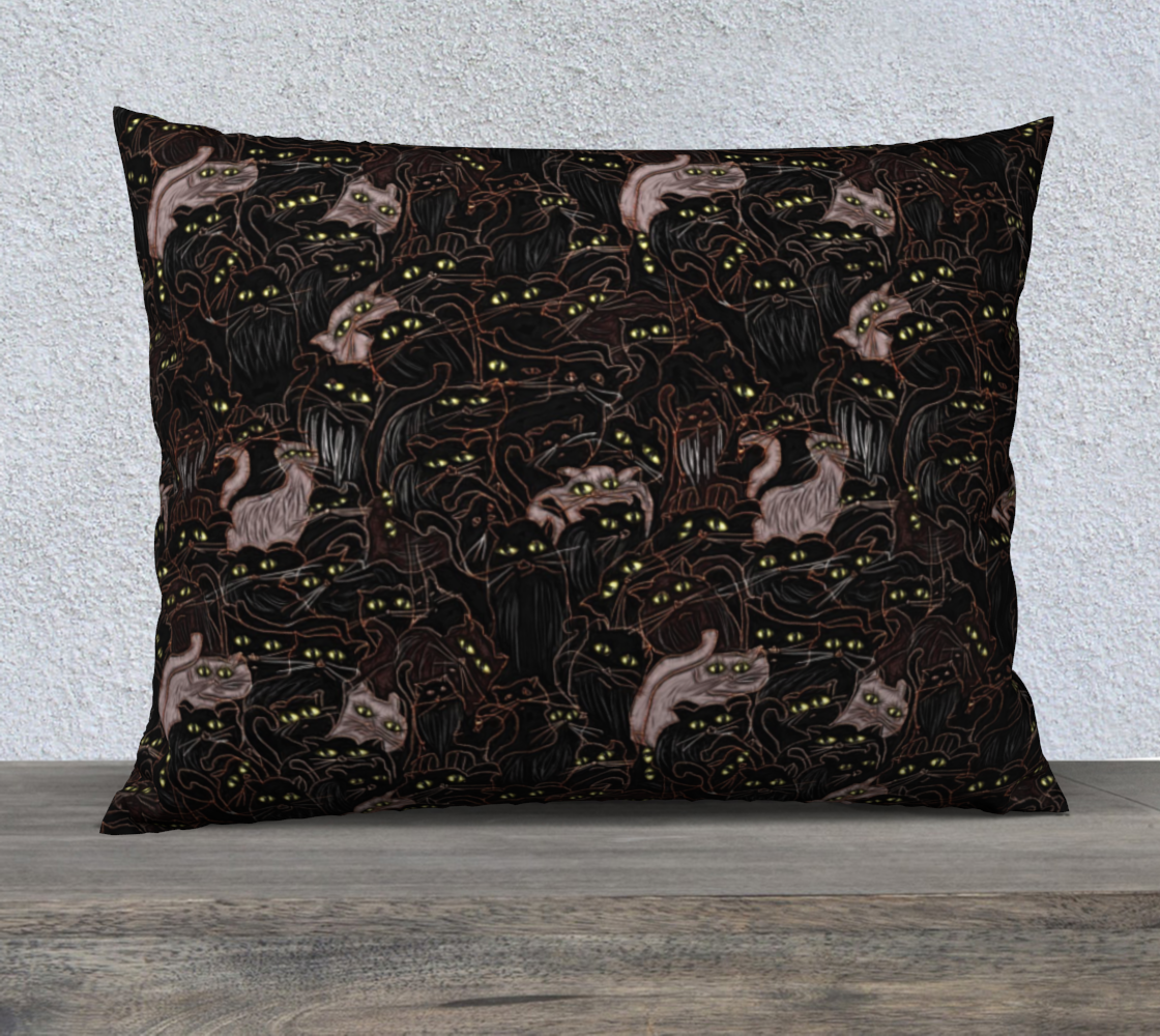 Black Cats Pillow Case