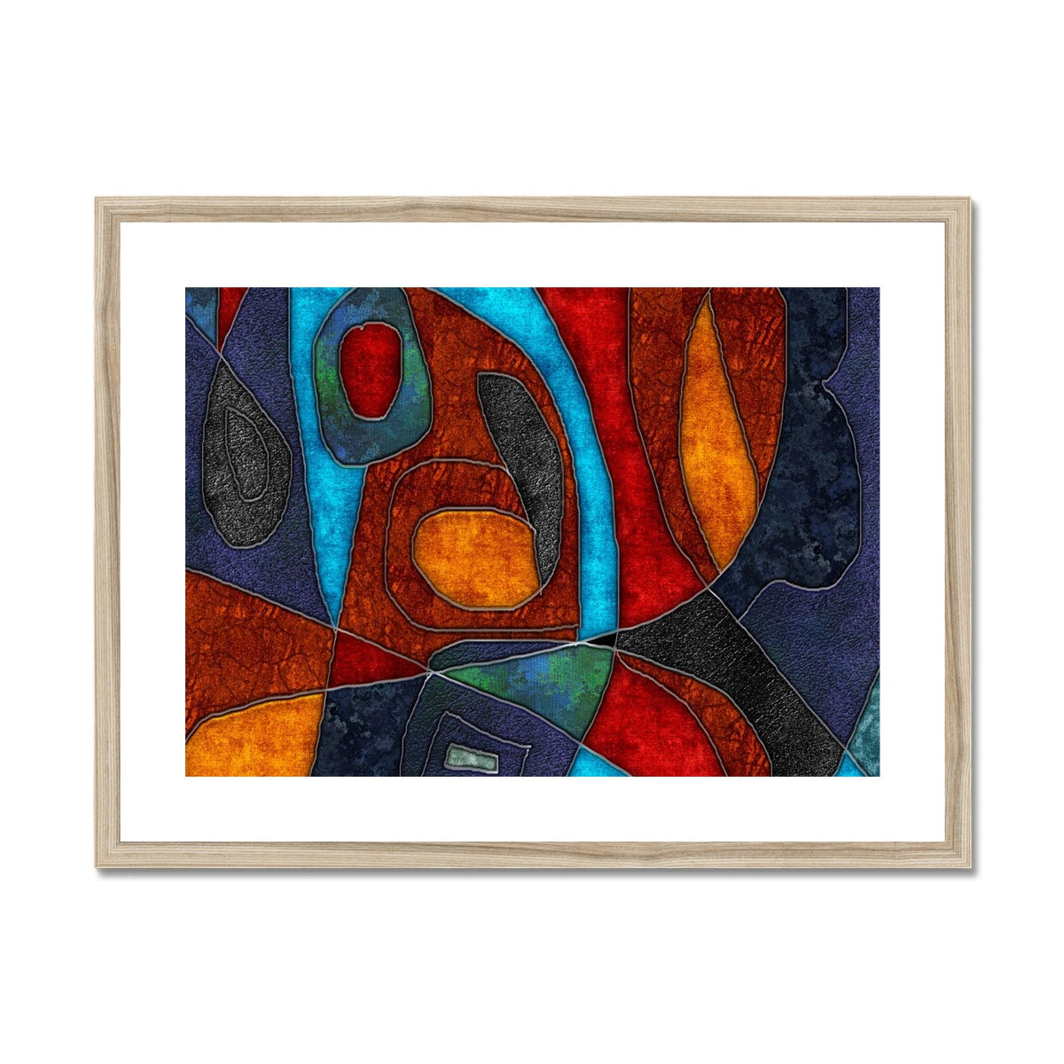 Abstract With Heart Framed & Mounted Print