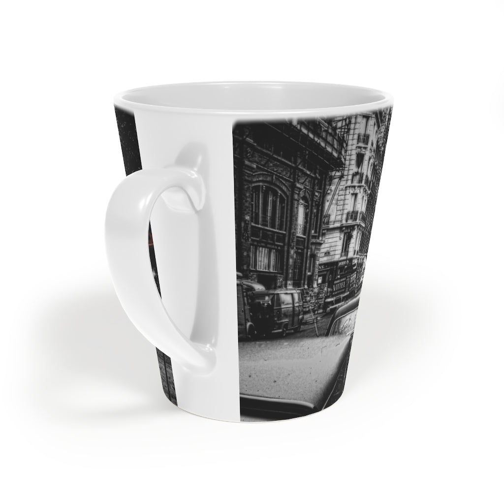 Paris Street 1967 Latte Mug, 12oz