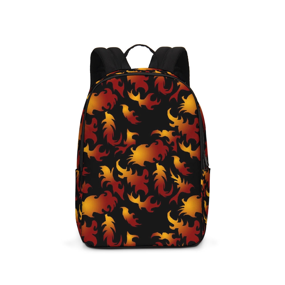 Abstract Flames Pattern  Large Backpack