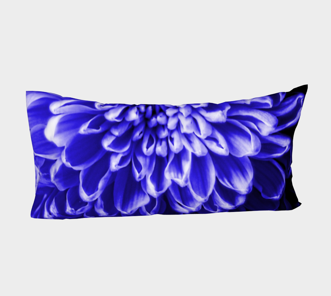 Blue Chrysanthemum Bed Pillow Sleeve