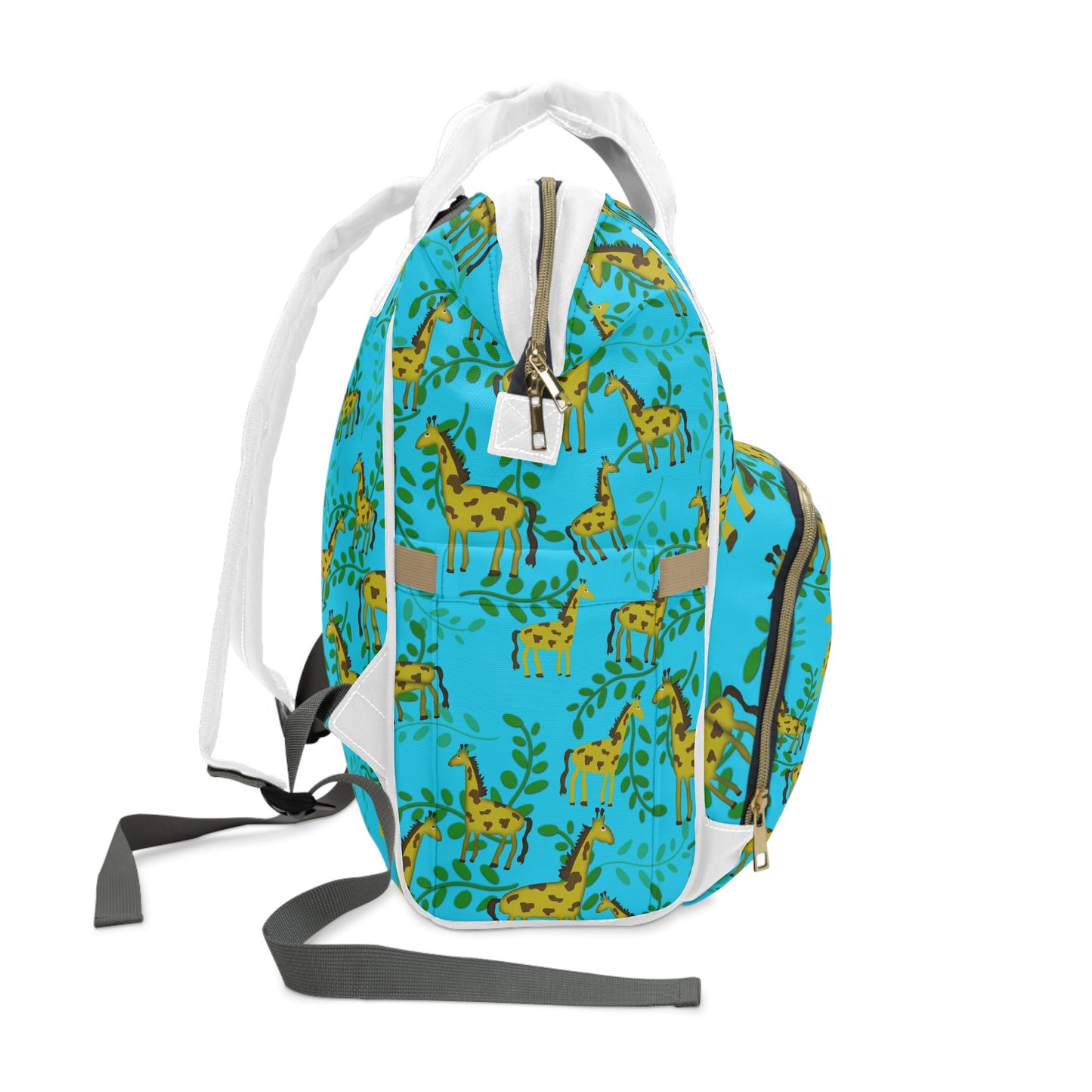 Cute Giraffes Pattern Multifunctional Diaper Backpack