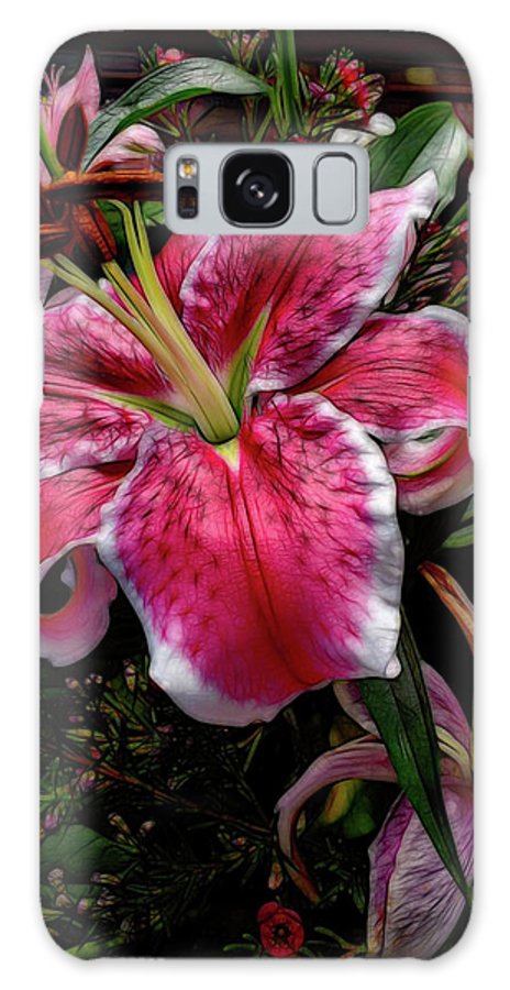 Big Petaled Pink and White Lily - Phone Case