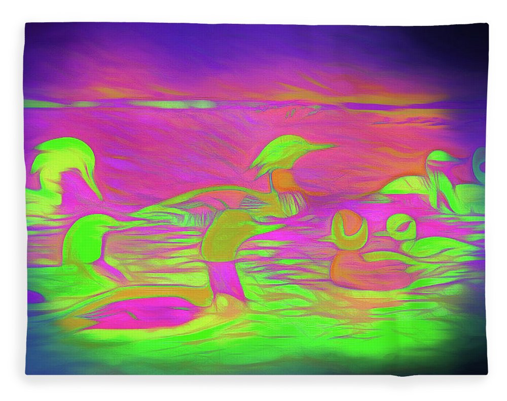 Birds Ducks - Blanket