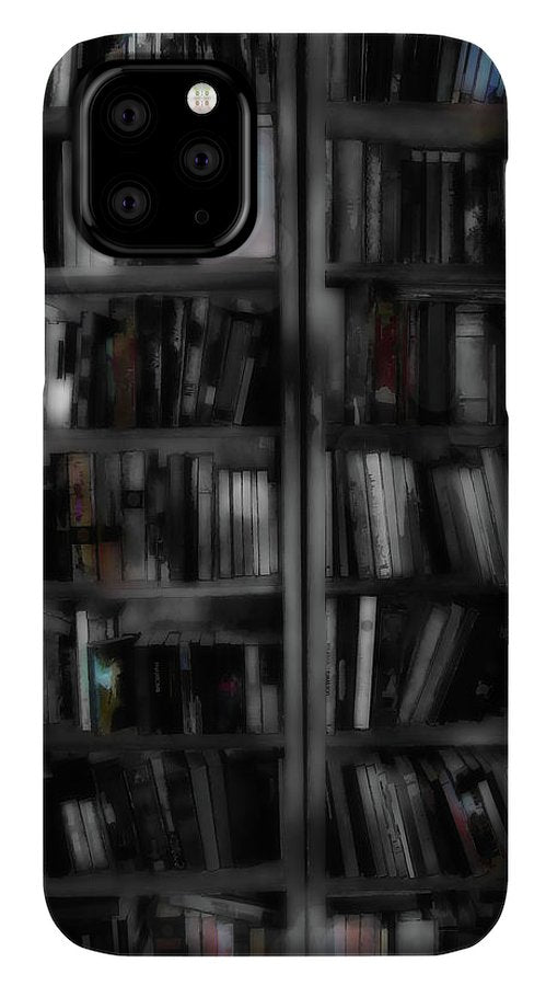 Black and White Bookshelves - Phone Case