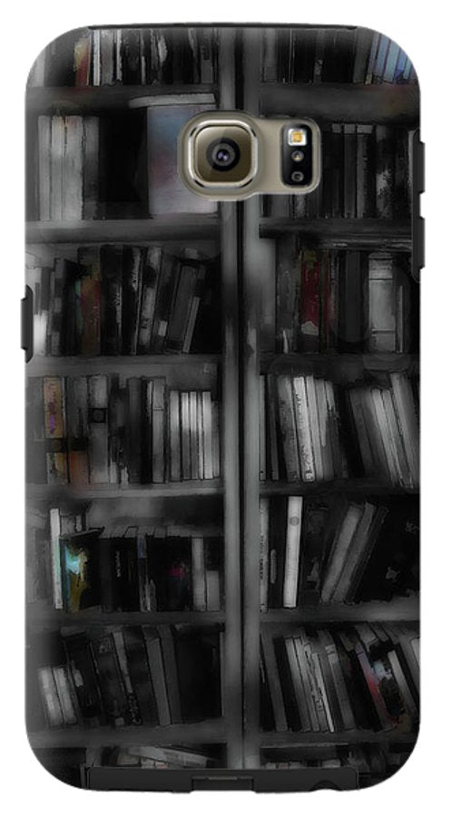 Black and White Bookshelves - Phone Case