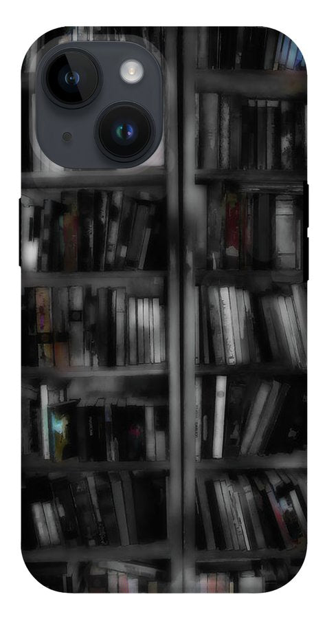 Black and White Bookshelves - Phone Case