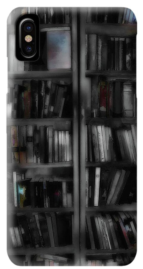 Black and White Bookshelves - Phone Case