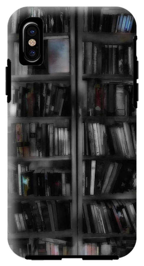 Black and White Bookshelves - Phone Case