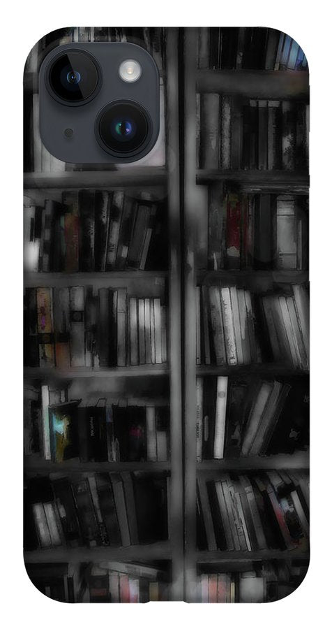 Black and White Bookshelves - Phone Case